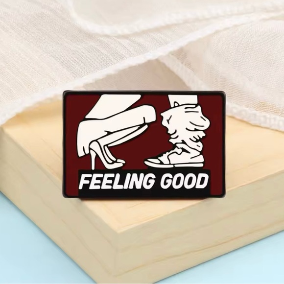 Feeling Good Sexy Enamel Pin - Adult Humor Brooch with Funny Quote - Picture 8 of 8